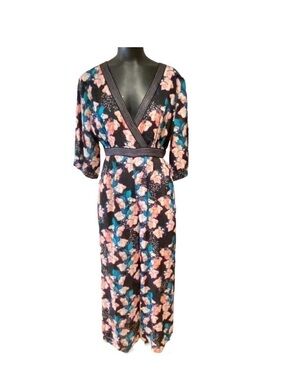 NEW Anthropologie x Blank London Floral Print Jumpsuit Size Small Petite